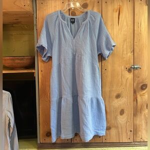 GAP Women's Light Blue Midi Dress